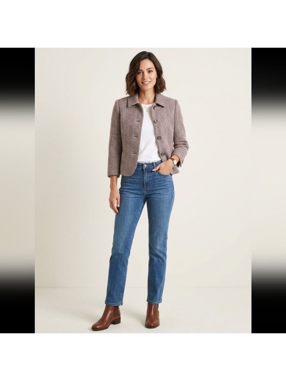 Sigrid Olsen short Multi-color tweed jacket size 2 Versatile - Picture 1 of 10